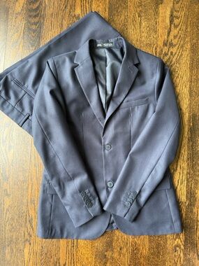 Zara Kids Dark Navy Two-Button Blazer